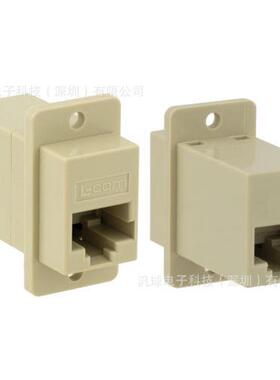 L-COM ECF5048SK-IV RJ45水晶头母座耦合器 3类 直连布线 现货