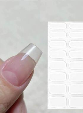 Clear Semi Cured Gel Nail Stickers infused Transparent Gel P