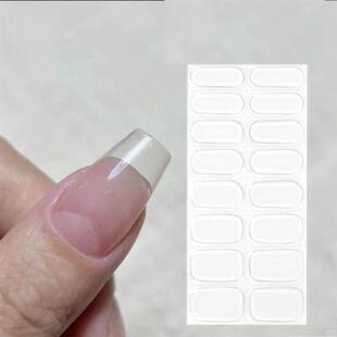 Gel Clear Cured infused Transparent Stickers Semi Nail