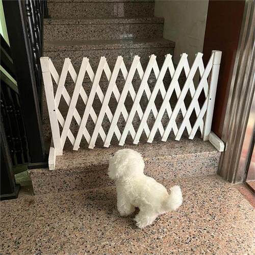 宠物围栏狗笼隔断拦狗栅栏阳台隔离门可伸缩栅栏门挡狗挡猫兔护栏