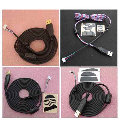usb伞绳鼠标线G502 GPRO G402 G500S G500 G403 G303 G400S送脚贴
