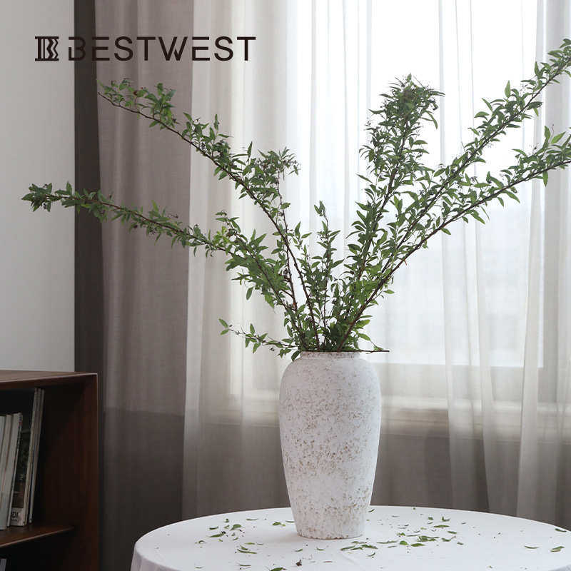 陶瓷花瓶侘寂风景德镇摆件客厅插花中式复古陶罐古风粗陶干花创意,家居饰品,花瓶,淘宝优惠券,粉丝福利购,淘宝优惠卷