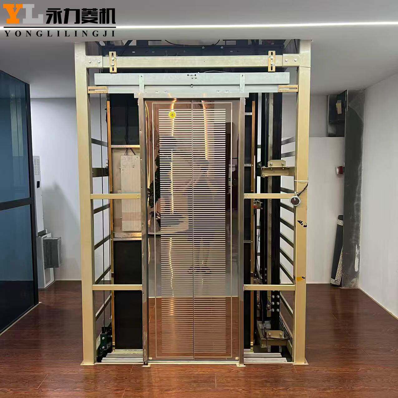 家用电梯别墅自建房曳引龙门架款式超稳升降梯安全升降室内电梯