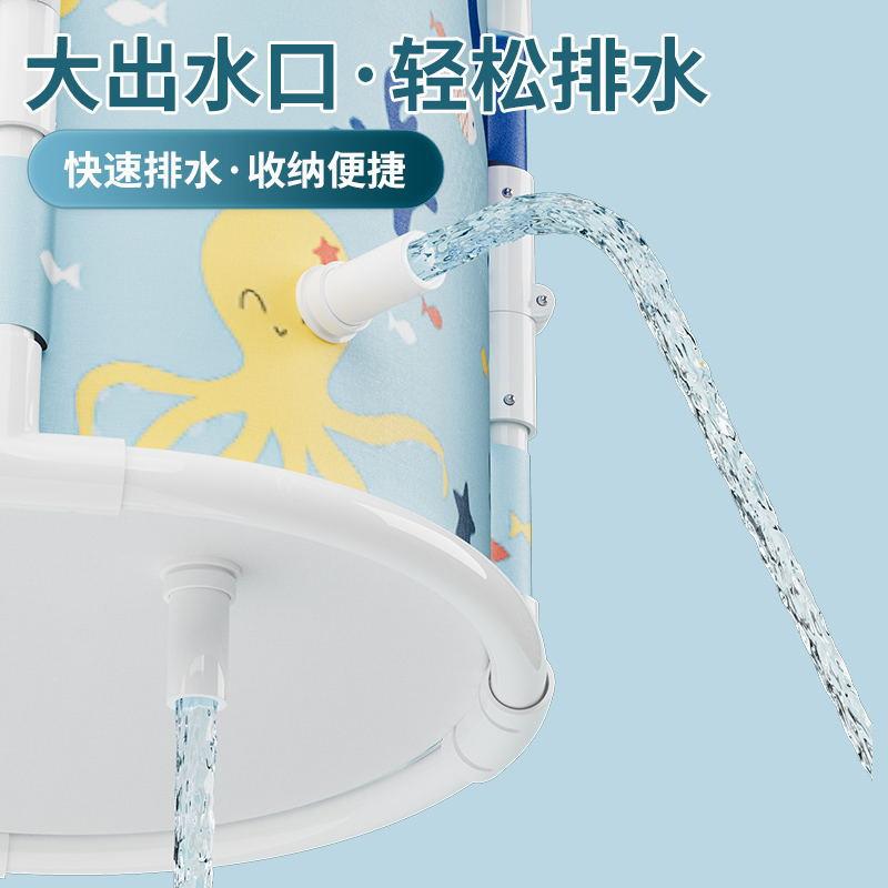 叠泡澡泡浴桶双人澡桶儿童洗澡家用保温洗澡浴001桶便折携保桶温
