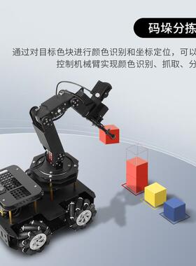 树莓派机械臂python编程采摘物流搬运机器人ROS小车比赛