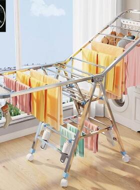 clothes drying rack fold laundry garment dryer hanger 杆衣架