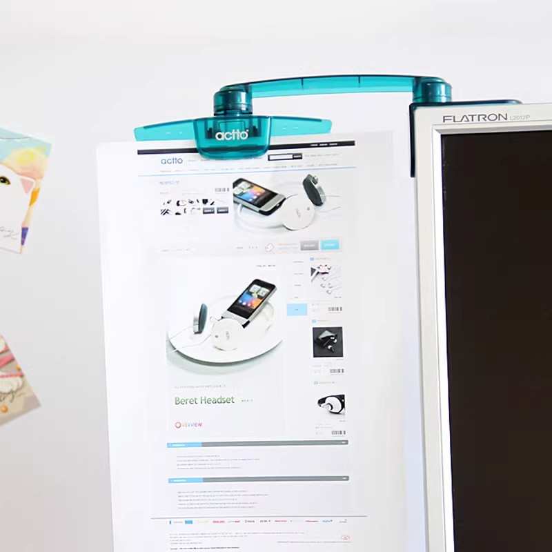 安尚actto spc-08文件夹电脑显示器折叠文稿夹支架稿件夹旋转