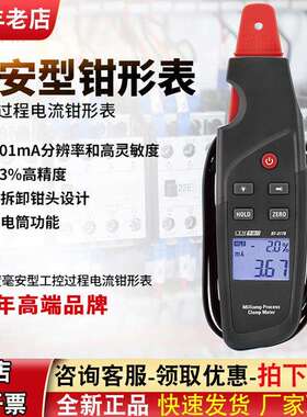 钳形电流表高精度ma钳形电流表CEM华盛昌DT-3170毫安级过程钳