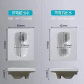 九.牧蹲便器家用器水防臭大便工式 程酒店脚踏箱蹲800坑感应手按蹲