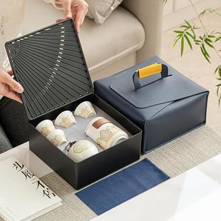 旅行茶具套装 户外功夫茶具泡茶壶随行快客杯商务礼品印logo 便携式
