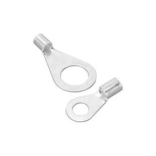 OT冷压端子接线铜开口鼻子线耳圆形压线裸端子2.5平方电线连接器