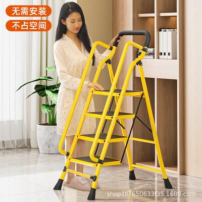 家梯子折叠梯人梯字伸缩无多用功梯登高爬梯装修梯加厚扶梯工程能