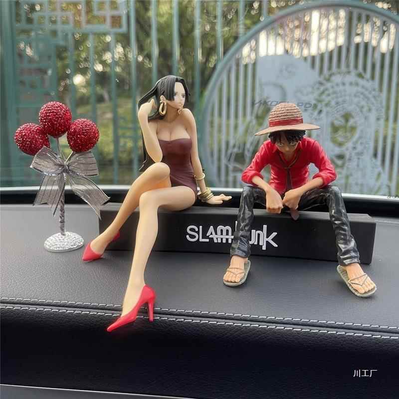 海贼路飞女帝雪乃挪车电话牌车内饰品汽车摆件临时停牌创意车饰品