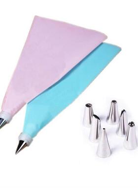 Icing Piping Cream Pastry Bag + Nozzle Set Cake Decorating0
