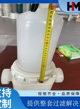T型高流量纯PP过滤器型号H83C进出口DN40电子级化学品纯水过滤
