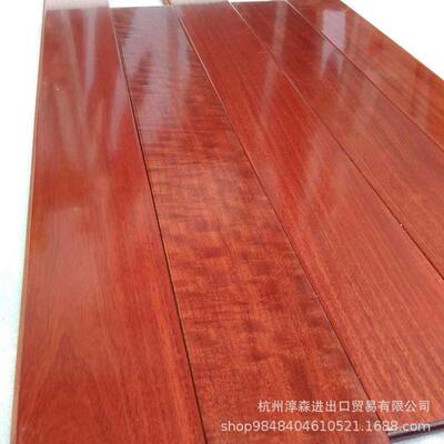 淳森中式装修南美巴拉圭红檀香香脂木豆平扣地热锁扣纯实木地板