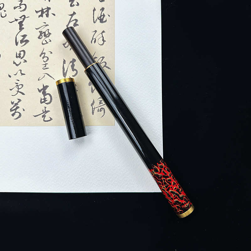 线香管特色香桶香管现货批发中式香炉传统漆器手工艺品大漆线香筒