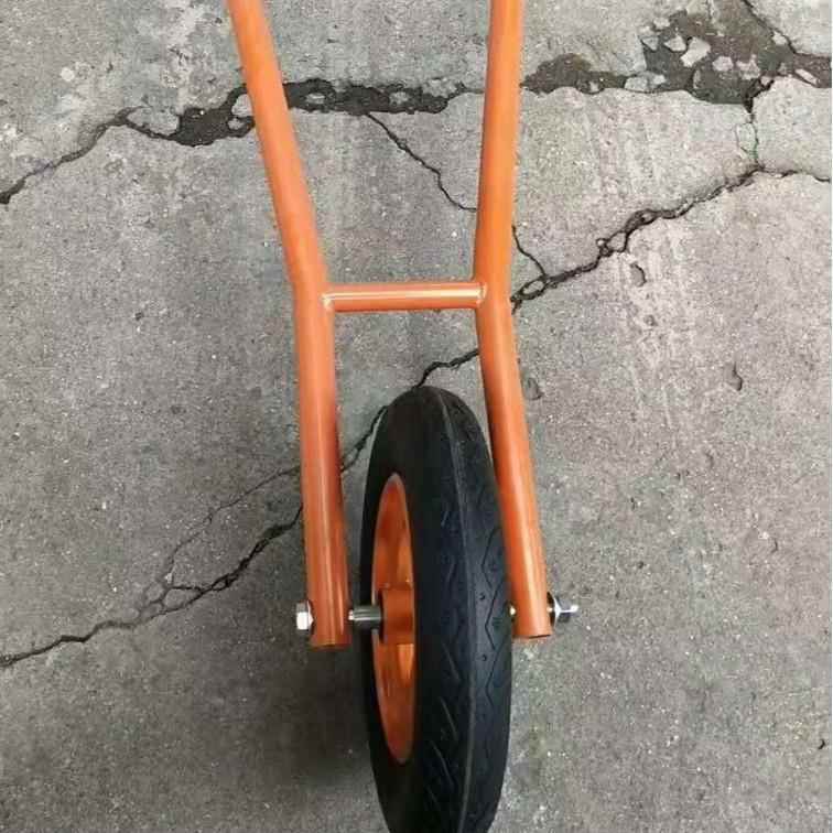 地钻种植挖坑机胶地搬运手推车橡拉货独轮钻运703源输车头工厂