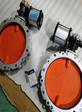 V1FS DN150单法兰气动水泥粉体蝶阀 水泥仓蝶阀（整套）