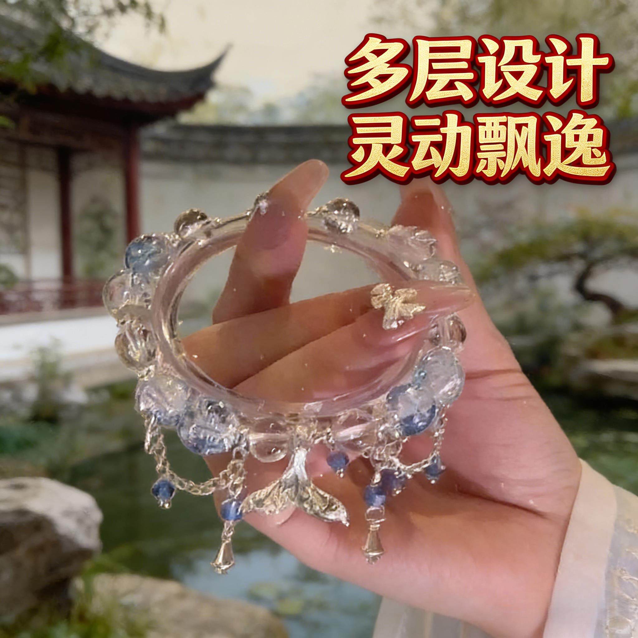 西域百搭手饰礼物小女孩精美手錬新款闺蜜古风跳舞装饰苗族民族风