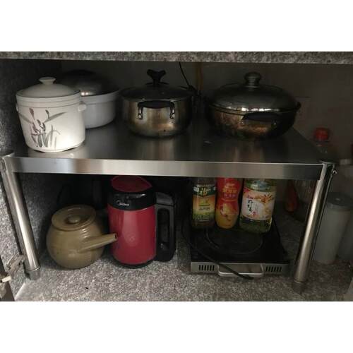 不锈钢高30置物架宽20x35cm40厘米45x25x50/60公分单层橱柜分层架