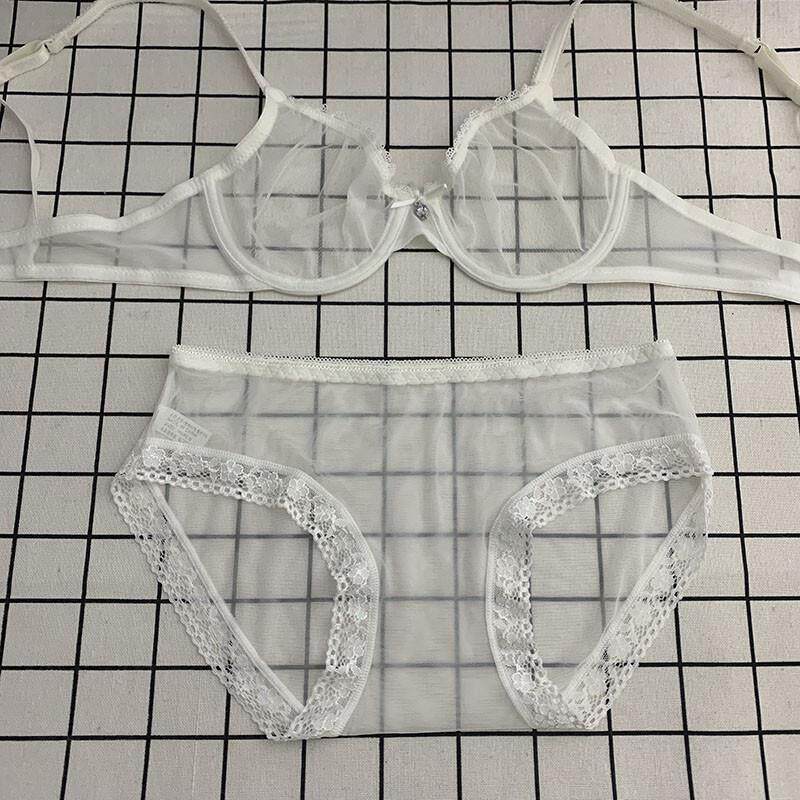 Lingerie Sexy Womens Lace Split Underwear欧美两件式内衣
