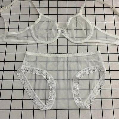 Lingerie Sexy Womens Lace Split Underwear欧美两件式内衣