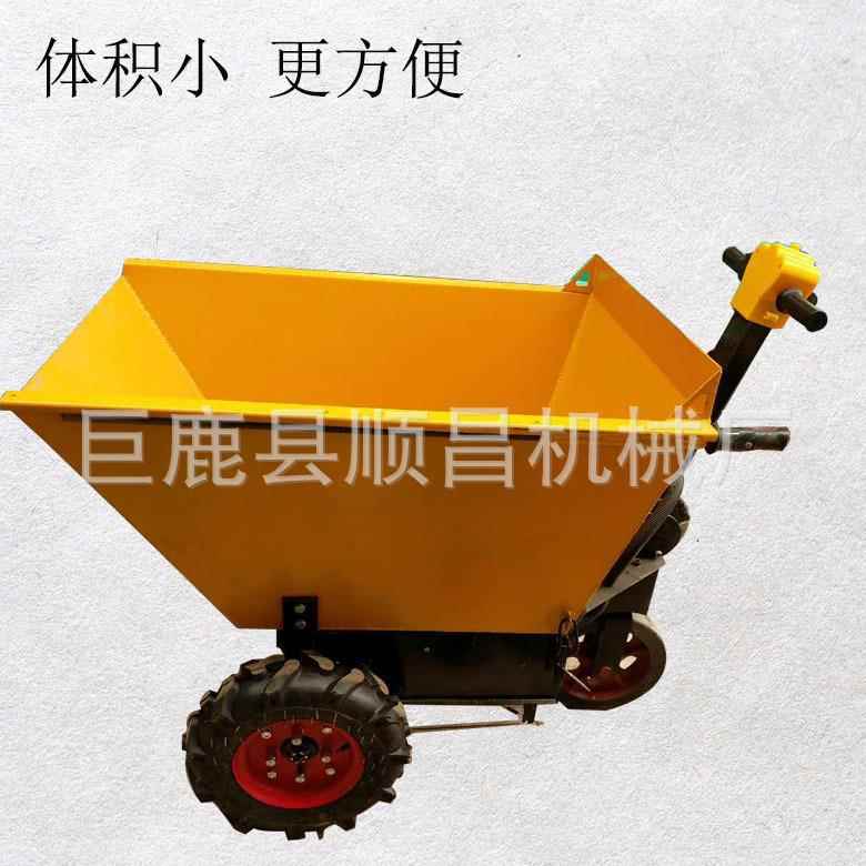 建筑314手工地电动板手推车搬运殖车翻斗电动平推车养场推粪车