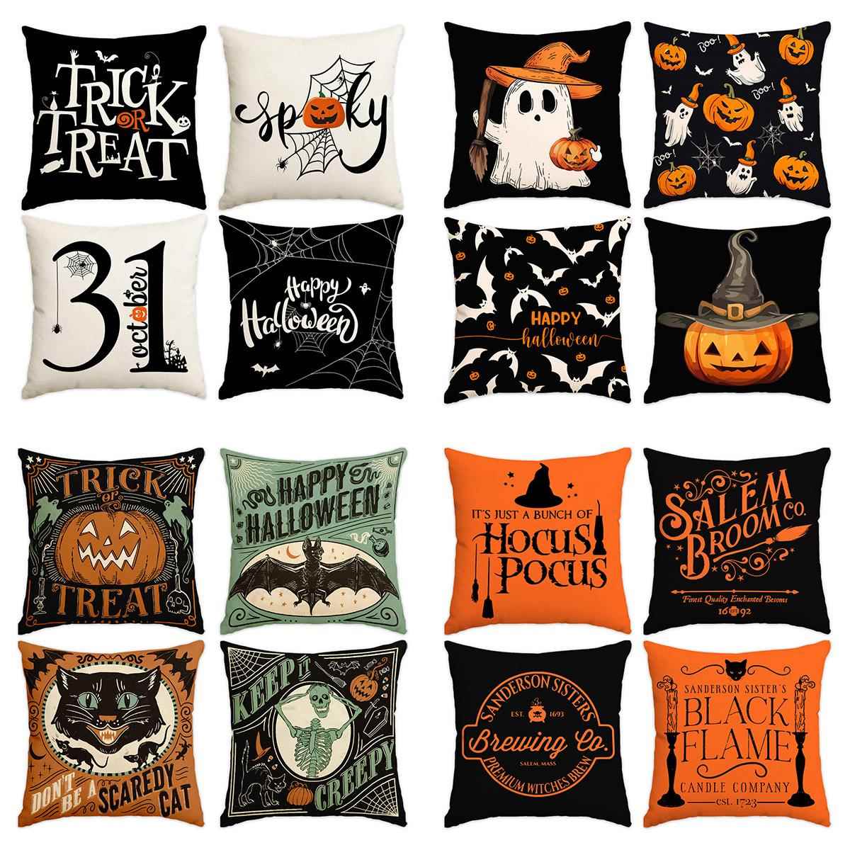 Halloween Pillow Cover Cushion Cover万圣节抱枕套装饰靠垫套