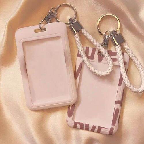 Cartoon Card Holder Photocard Holder Keychain Students Card