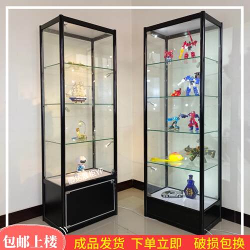 模型模型展示柜适用乐高玩具展柜家用透明玻璃柜展示架礼品柜带锁