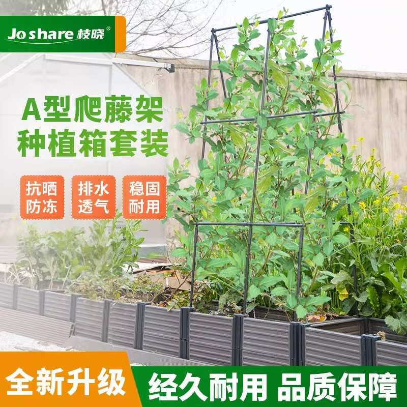 种植箱爬藤架种菜专用盆花架黄瓜支架阳台蔬菜丝瓜豆角户外支撑杆