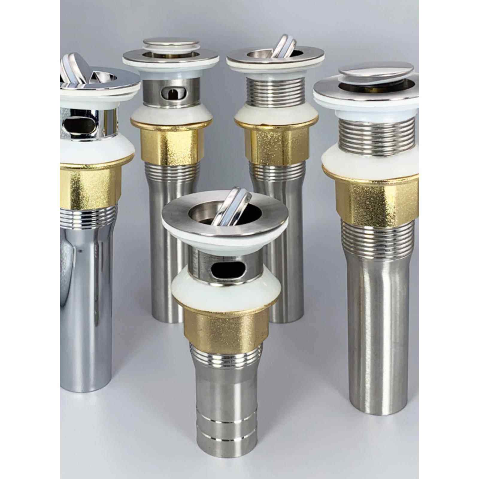 洗脸盆下水器304不锈钢弹跳式翻板式面盆下水头加厚防爆下水配件,家装主材,下水器,淘宝优惠券,粉丝福利购,淘宝优惠卷