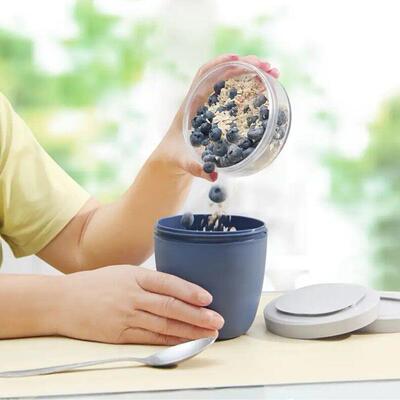 Portable To-go Yogurt Cereal Cups Cans Breakfast Lunch Boxes