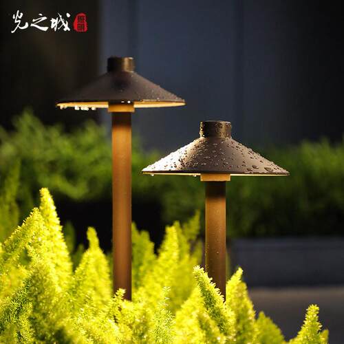 太阳能庭院灯蘑菇灯草坪灯户外地插落地花园别墅园林景观灯