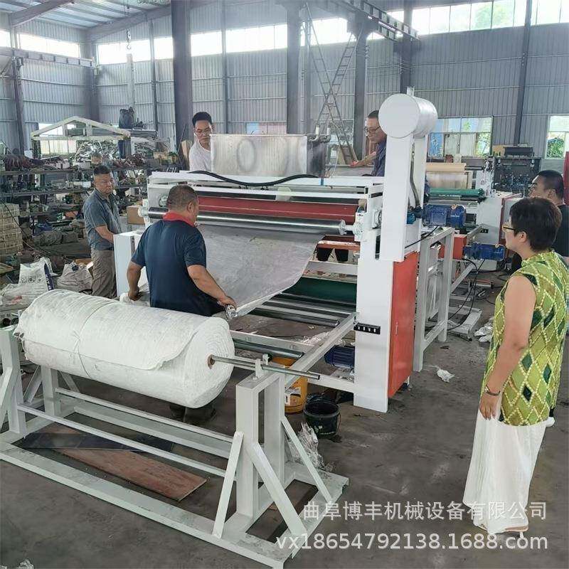 保温棉铝箔复合机玻璃纤维棉贴面机泡沫板镀铝膜EVA热熔胶涂胶机