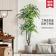 彷真绿色植物高端轻奢发财树室内客厅装 饰摆件大盆栽彷生植物假花