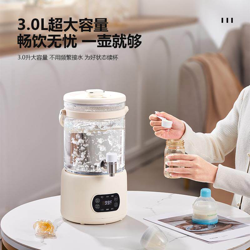 养生壶家用3升大容量电热烧水壶煮茶器花茶桶带出水口跨境110V