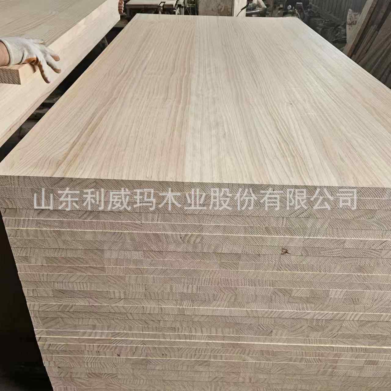 工厂直供实木桐木直拼板泡桐木板木材集装材料装饰板品质保证