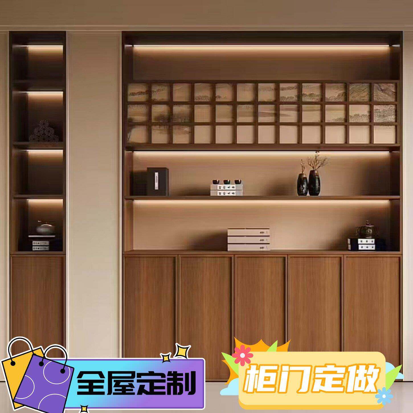 北京全屋定制本木源板材工厂兔宝宝实木柜子定制衣帽间餐柜床图片