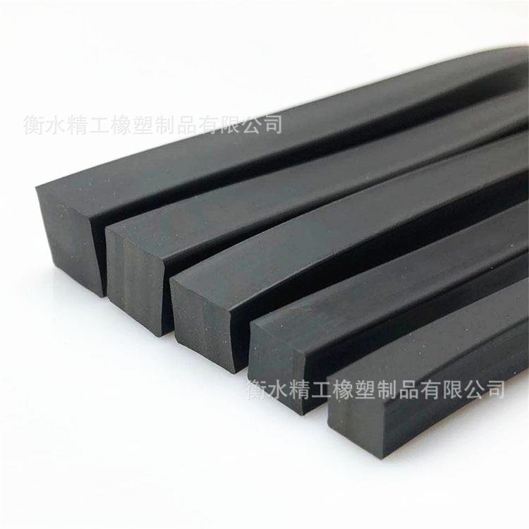 厂家防撞胶条丁晴橡胶减震缓冲垫船用密封条直供橡胶密封条方形图片