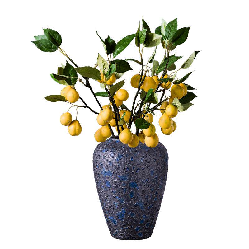 手工做旧泡泡釉花瓶粗陶陶瓷花盆陶罐坛子插花器复古客厅装饰摆件,家居饰品,花瓶,淘宝优惠券,粉丝福利购,淘宝优惠卷