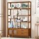 中式 实木博古架多宝阁置物架古董架书柜书架摆件仿古展示柜茶威东