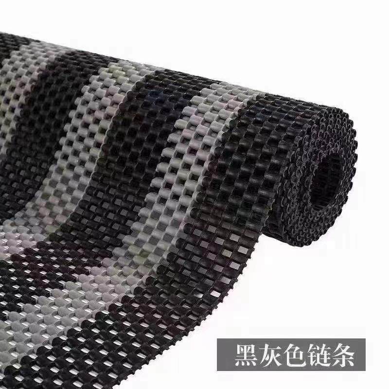 pvc塑料双色链条防滑垫隔水地垫厕所浴室走廊网眼镂空防滑门垫