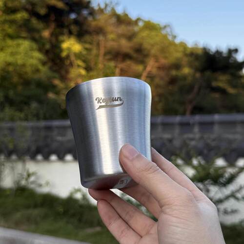 304不锈钢杯316双层防烫咖啡啤酒杯子户外露营喝水杯牛奶杯防摔