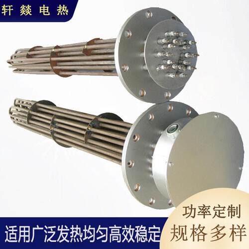 工业用防爆法兰加热管导热油配件电热管大功率防爆法兰发热管