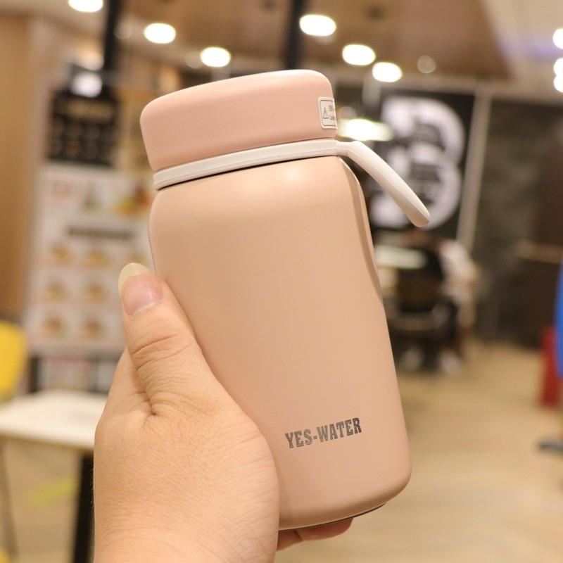 可爱韩版简约保温水杯 女士高颜值便携小巧迷你316不锈钢杯子清新