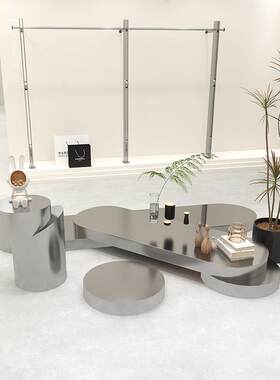 高档女装专卖店中流台高低展示台