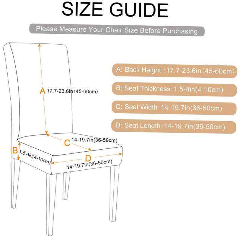 Geometry Dining Chair Cover Christmas Pattern Stretch Remova