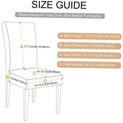 Geometry Dining Chair Cover Christmas Pattern Stretch Remova